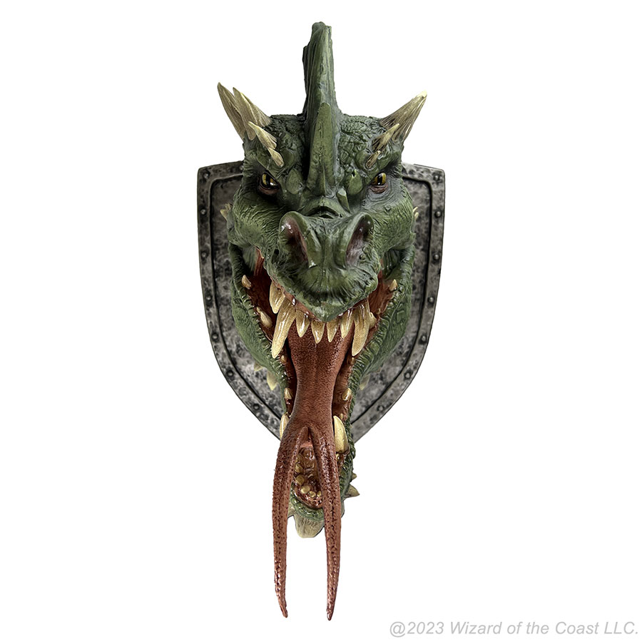 Dungeons & Dragons Replicas Of The Realms Green Dragon Trophy Plaque
