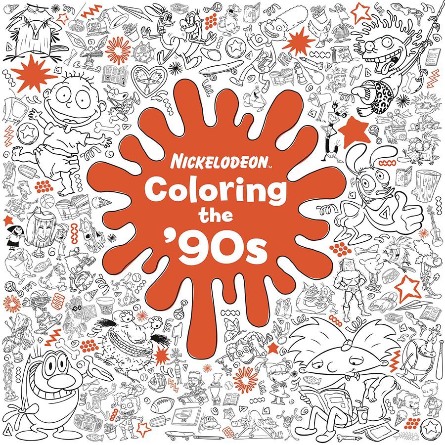 Nickelodeon Coloring The 90s Coloring Book SC
