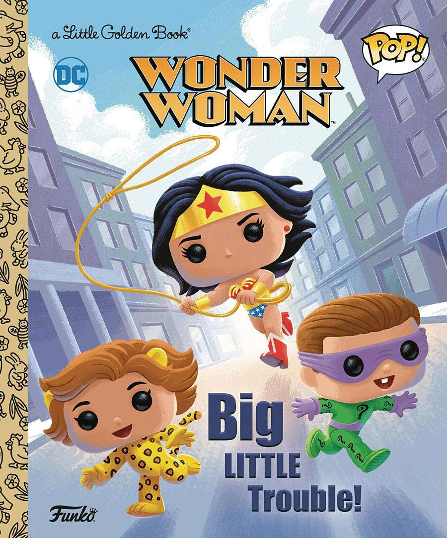 Funko POP Wonder Woman Big Little Trouble Little Golden Book HC
