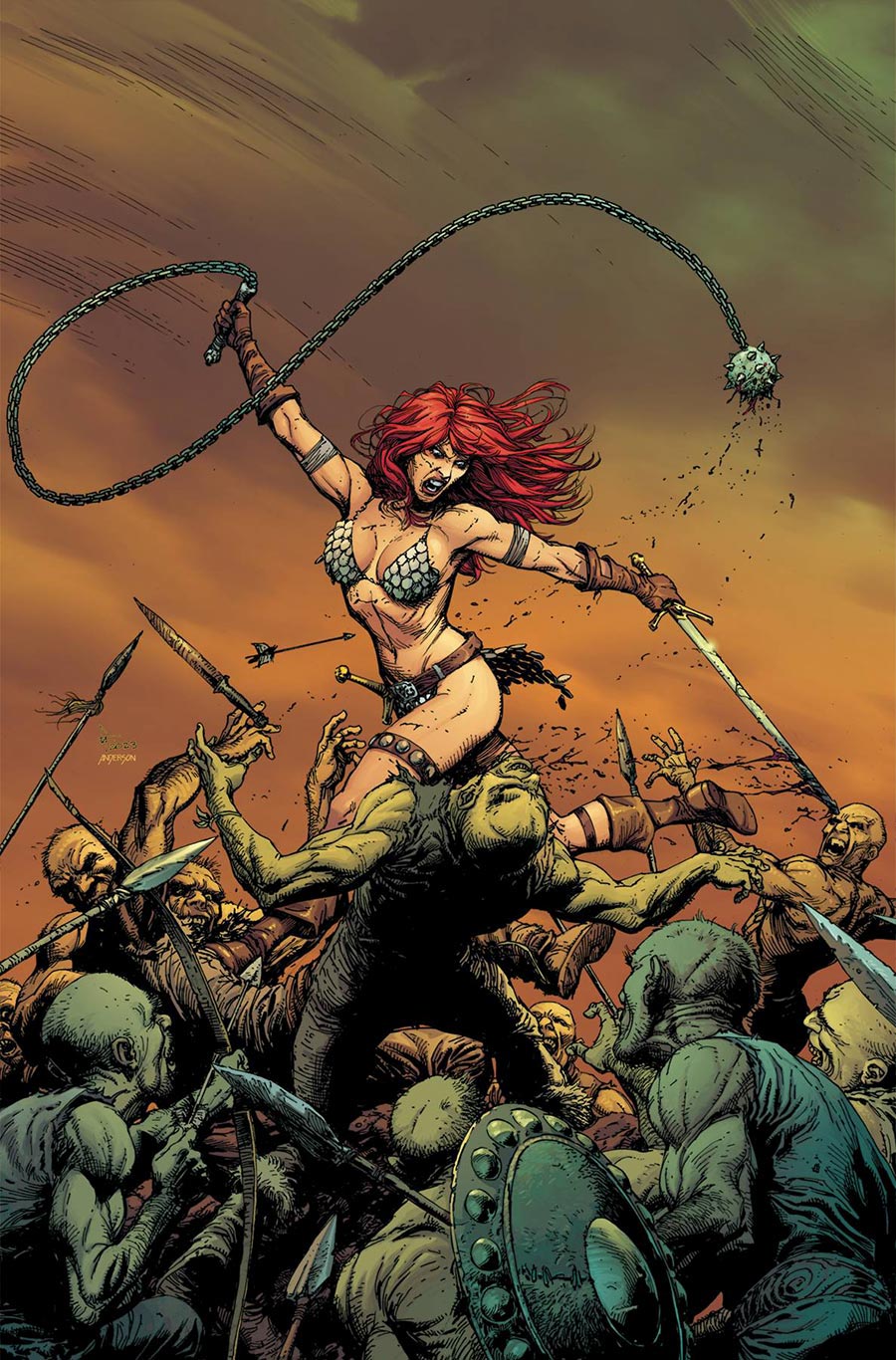 Savage Red Sonja #3 Cover H Incentive Gary Frank Virgin Cover