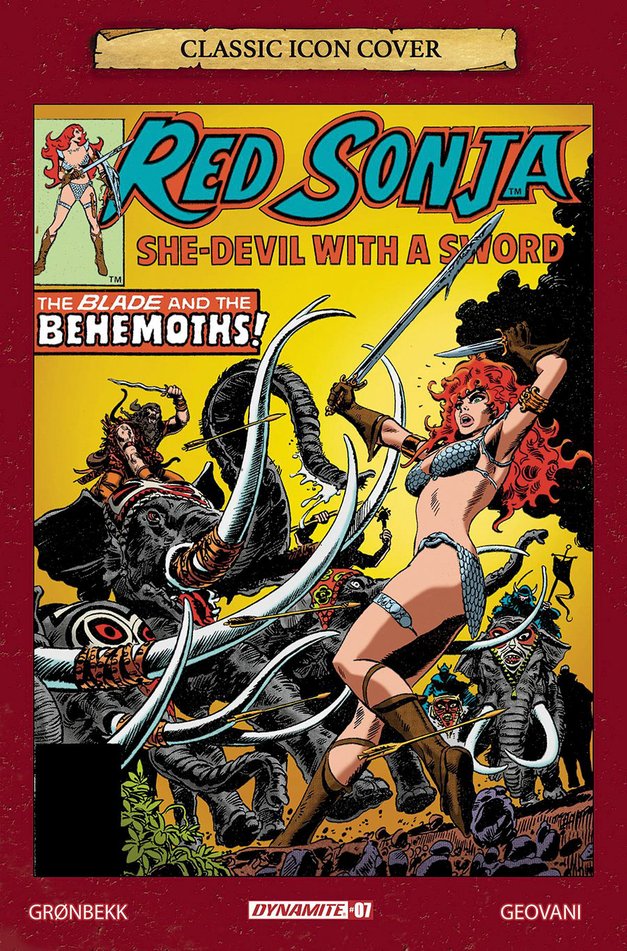 Red Sonja Vol 10 #7 Cover G Incentive Frank Thorne Icon Variant Cover