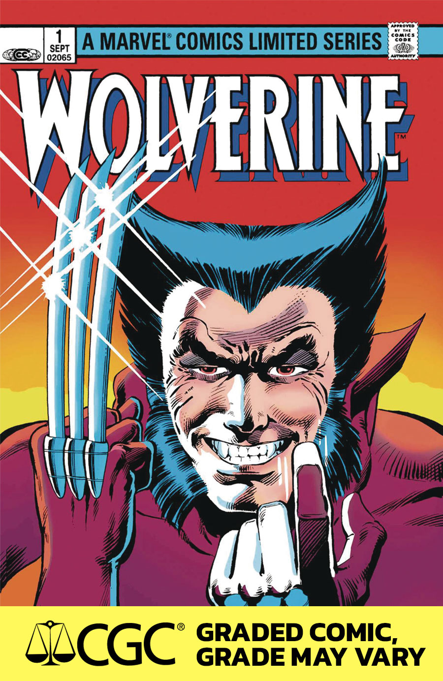 Wolverine By Claremont & Miller #1 Facsimile Edition Cover F DF Foil Variant Cover CGC Graded