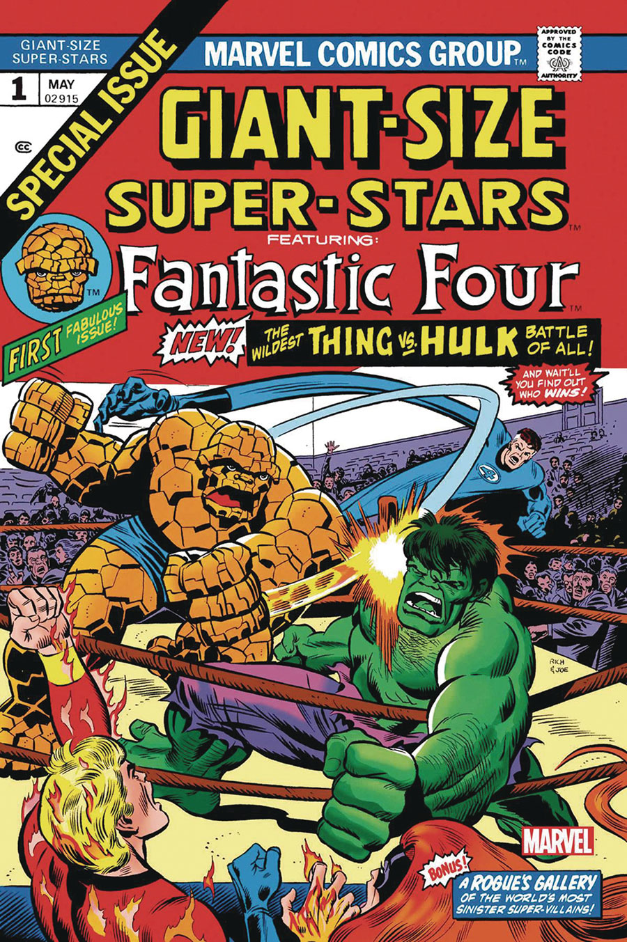 Giant Size Super-Stars #1 Cover C Facsimile Edition DF Gold Signature Series Signed By Gerry Conway