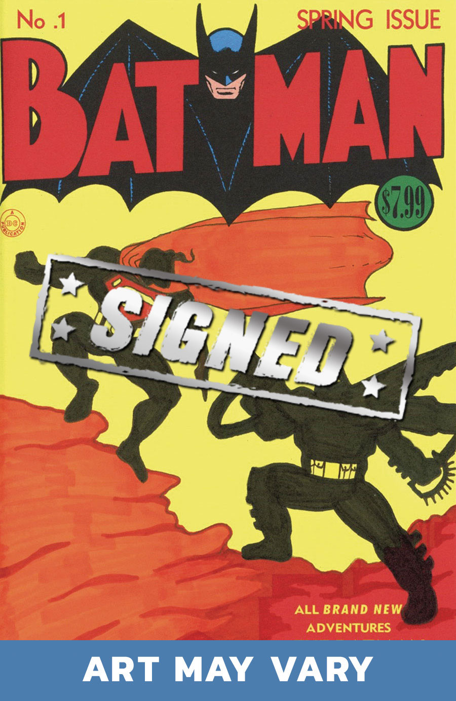 Batman #1 Facsimile Edition Cover D DF Signed & Remarked By Mariano Nicieza With A Classic Frank Miller Dark Knight Returns Homage Hand-Drawn Sketch