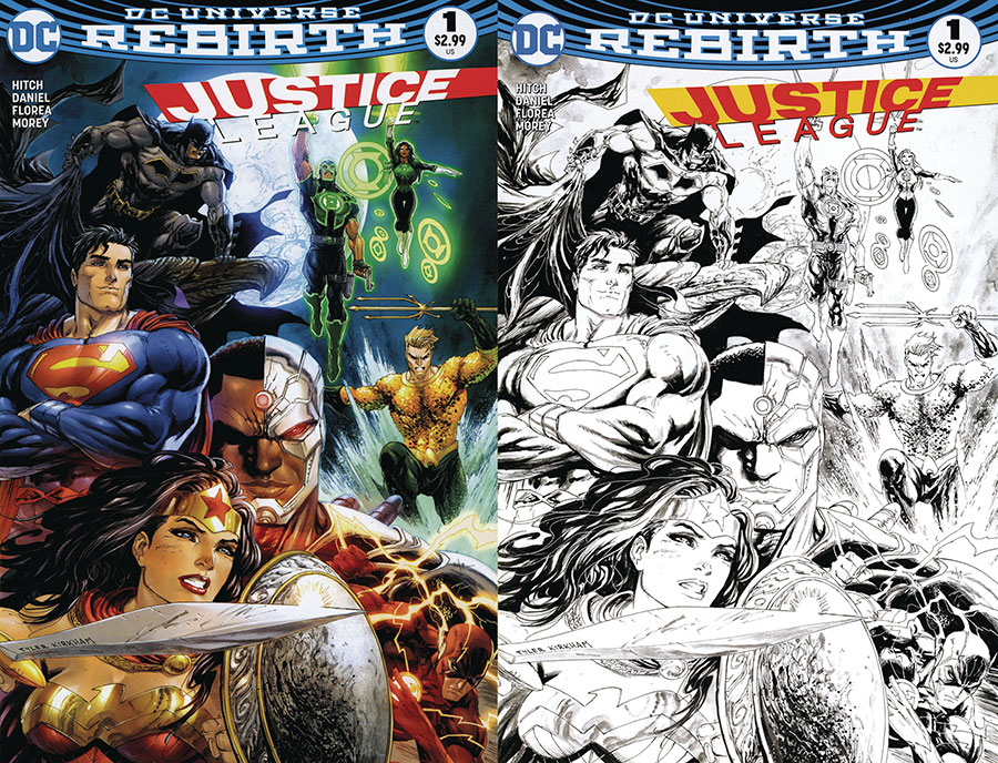 Justice League Vol 3 #1 DF Exclusive Tyler Kirkham Variant Cover Dual Pack