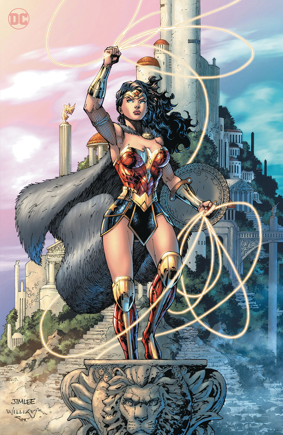 Wonder Woman Vol 6 #1 Cover Z 2nd Ptg Foil Variant Cover DF Golden Lasso Signature Series Signed By Tom King