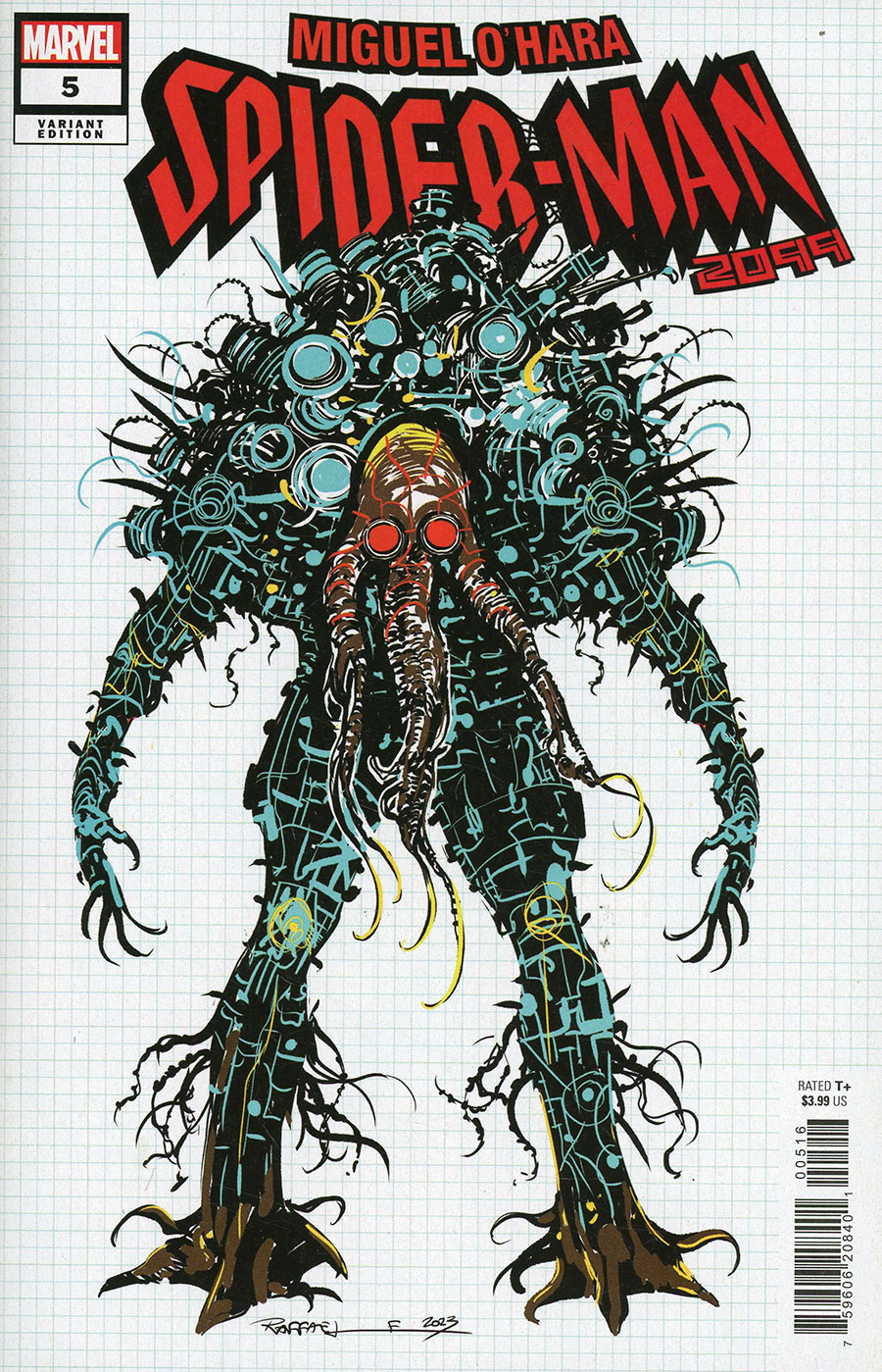 Miguel Ohara Spider-Man 2099 #5 Cover C Incentive Stefano Raffaele Design Variant Cover