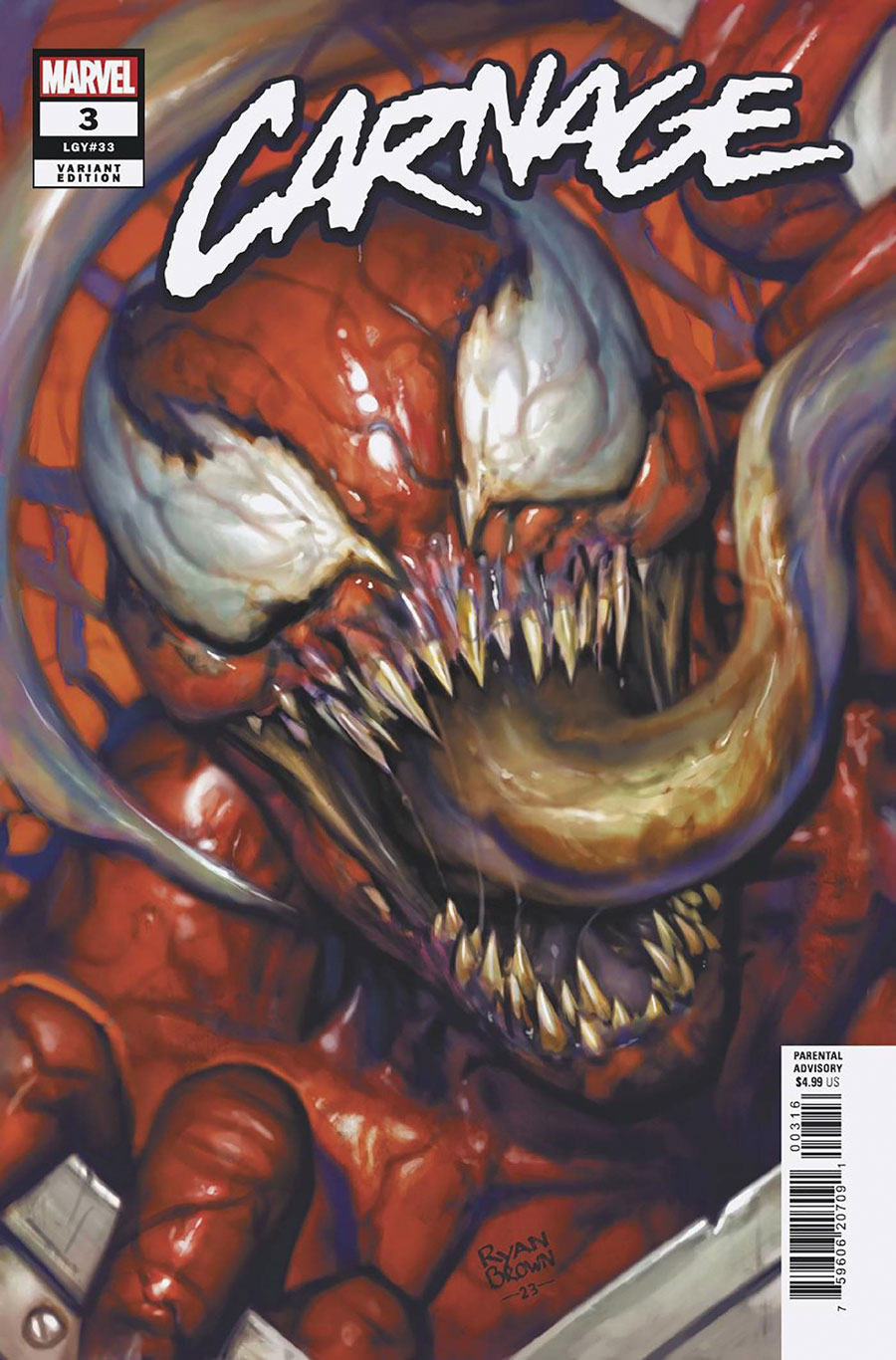 Carnage Vol 4 #3 Cover C Incentive Ryan Brown Variant Cover