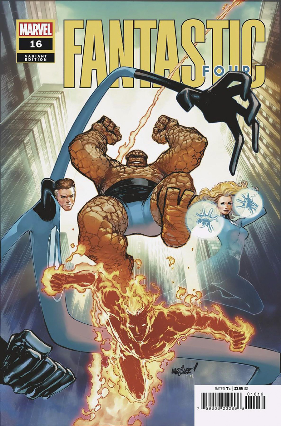 Fantastic Four Vol 7 #16 Cover C Incentive David Marquez Variant Cover