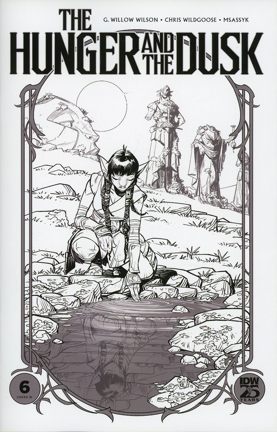 Hunger And The Dusk #6 Cover E Incentive Christian Wildgoose Black & White Cover