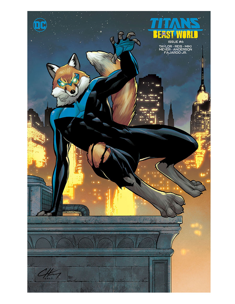 Titans Beast World #6 Cover D Variant Clayton Henry Lenticular Cover