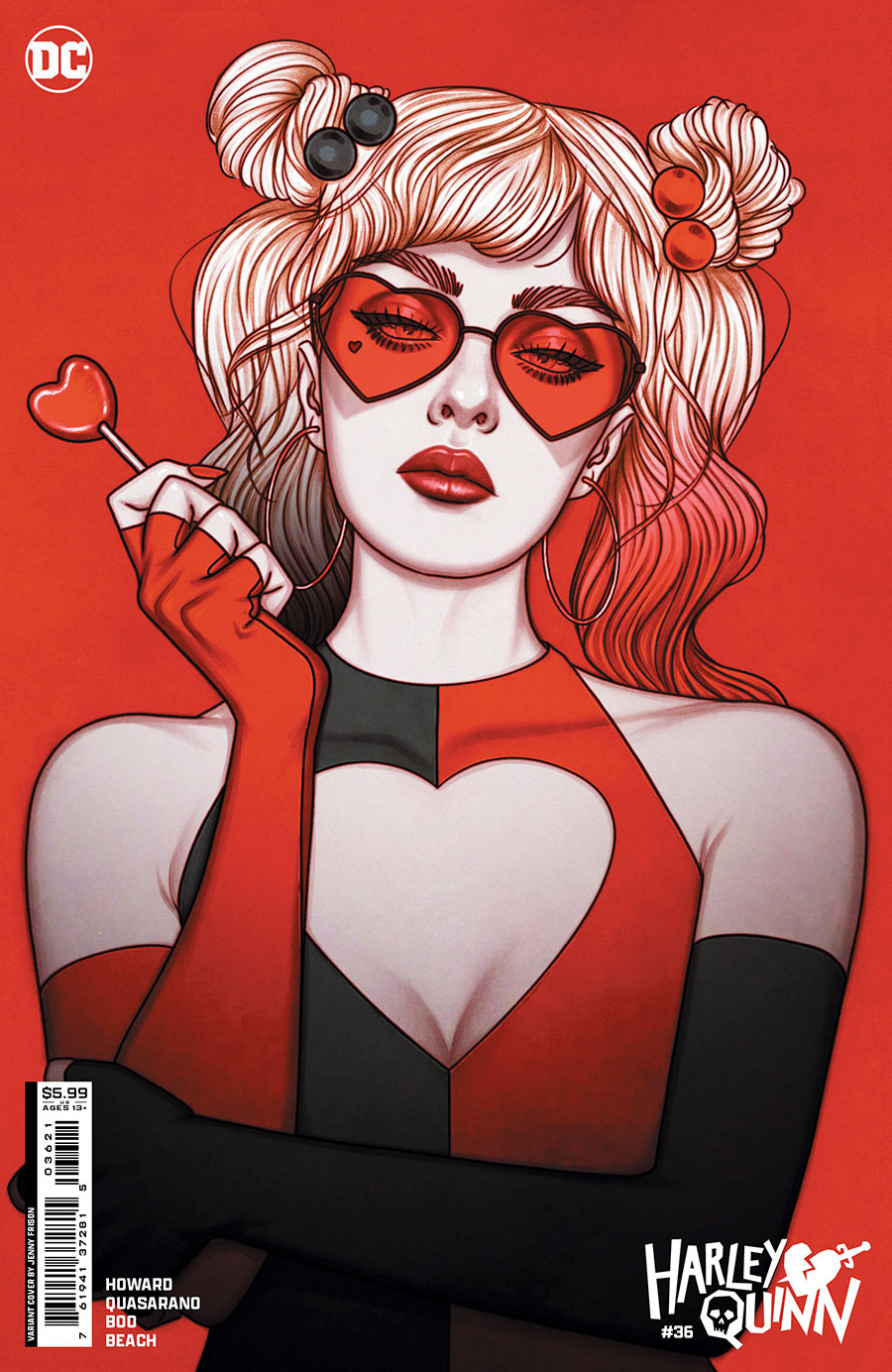 Harley Quinn Vol 4 #36 Cover B Variant Jenny Frison Card Stock Cover