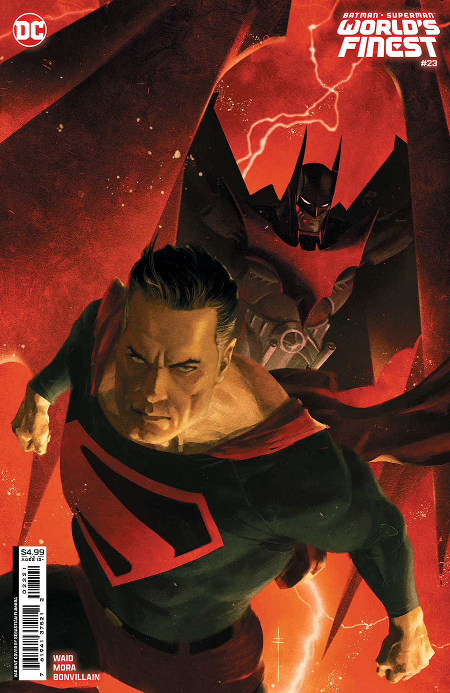 Batman Superman Worlds Finest #23 Cover B Variant Sebastian Fiumara Card Stock Cover