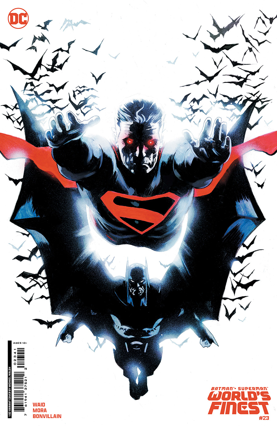 Batman Superman Worlds Finest #23 Cover E Incentive Michael Walsh Card Stock Variant Cover