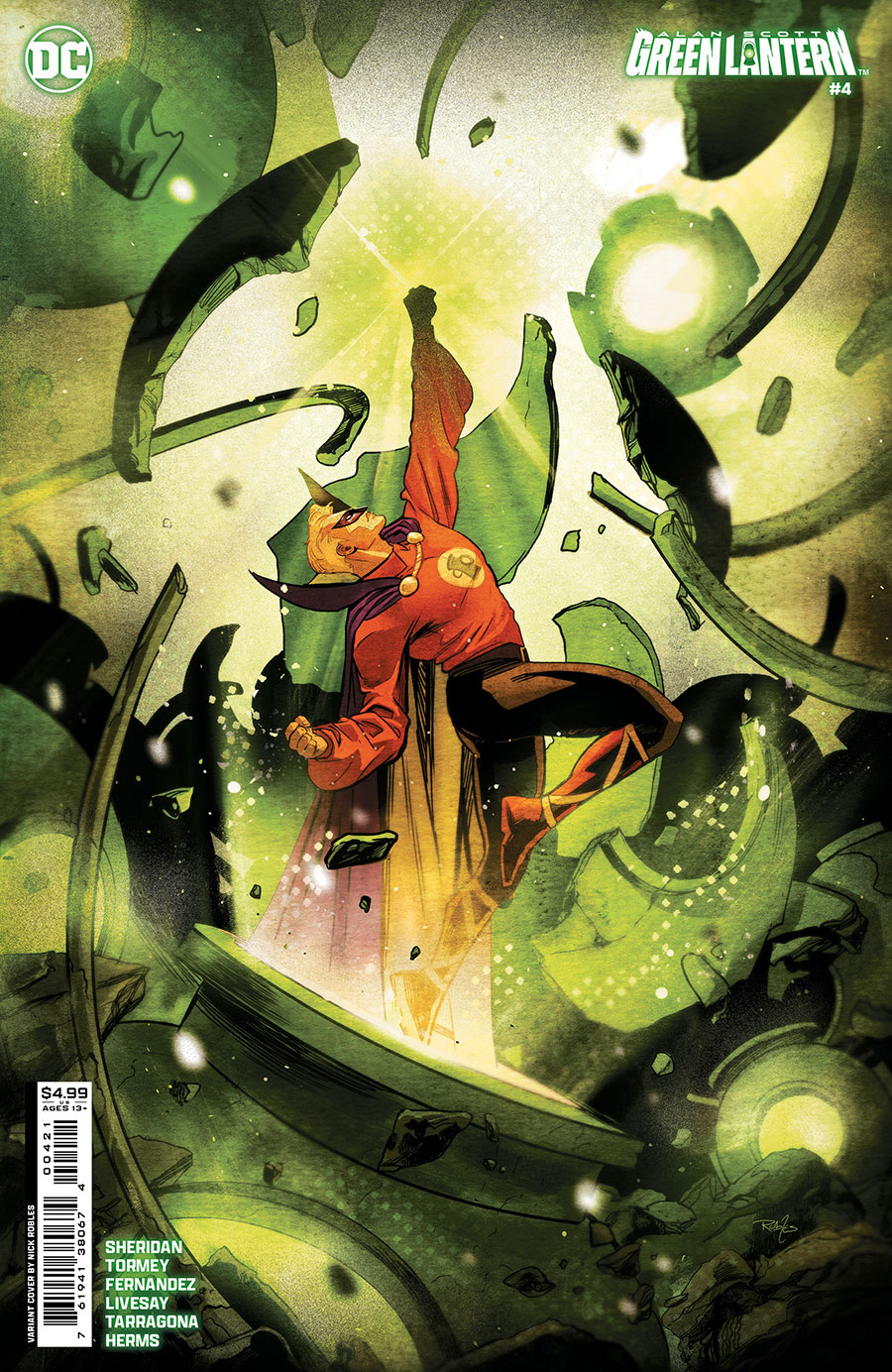 Alan Scott The Green Lantern #4 Cover B Variant Nick Robles Card Stock Cover