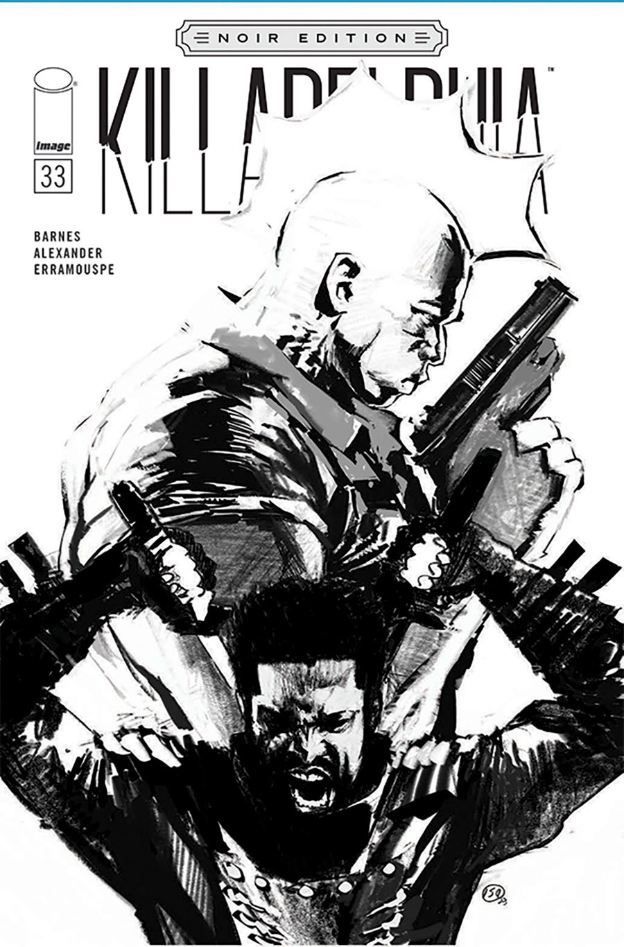 Killadelphia #33 Cover C Variant Jason Shawn Alexander Black & White Noir Edition