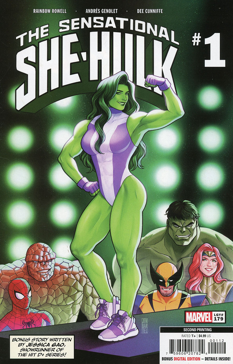 Sensational She-Hulk Vol 2 #1 Cover L 2nd Ptg Jen Bartel Variant Cover