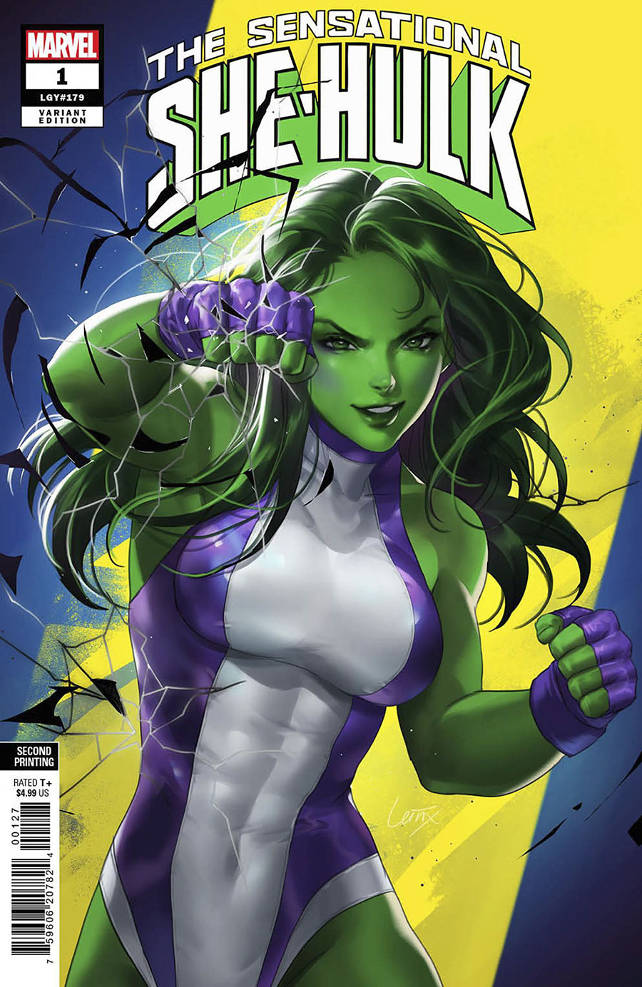 Sensational She-Hulk Vol 2 #1 Cover M 2nd Ptg Incentive Lesley Leirix Li Variant Cover