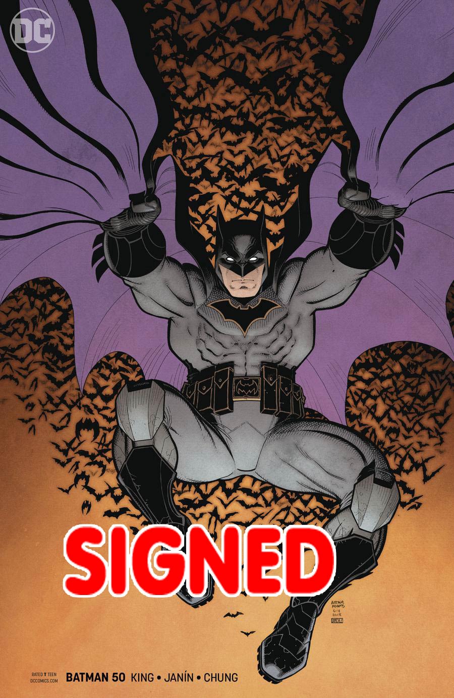 Batman Vol 3 #50 Cover Z-Y Variant Arthur Adams Cover Signed By Tom King