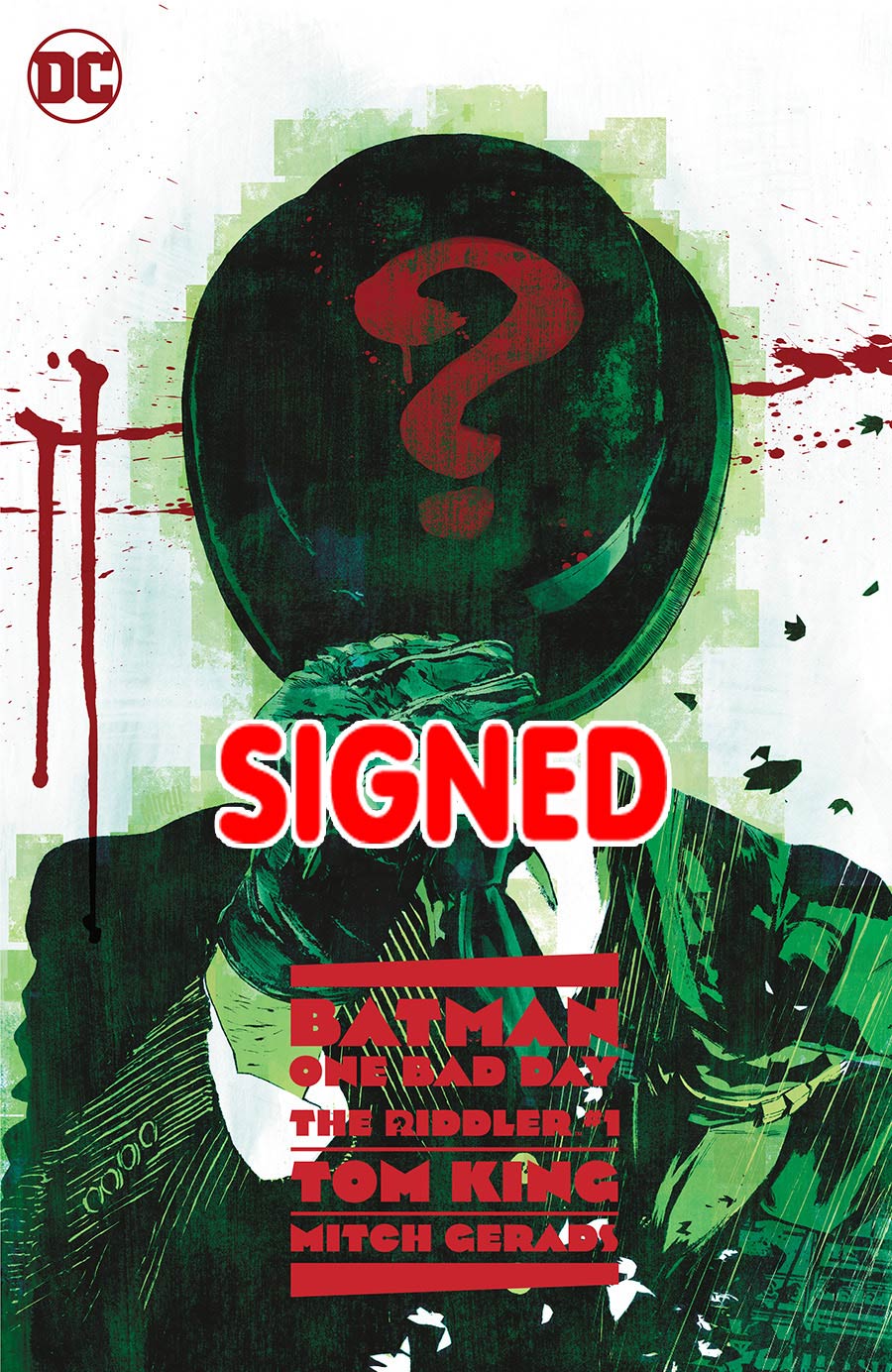 Batman One Bad Day The Riddler #1 (One Shot) Cover J Regular Mitch Gerads Cover Signed By Tom King