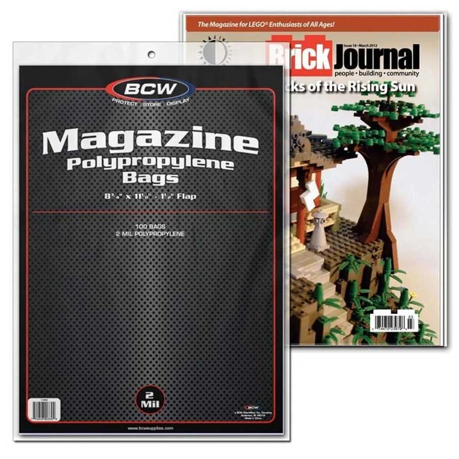 BCW Magazine Bags 100-Pack