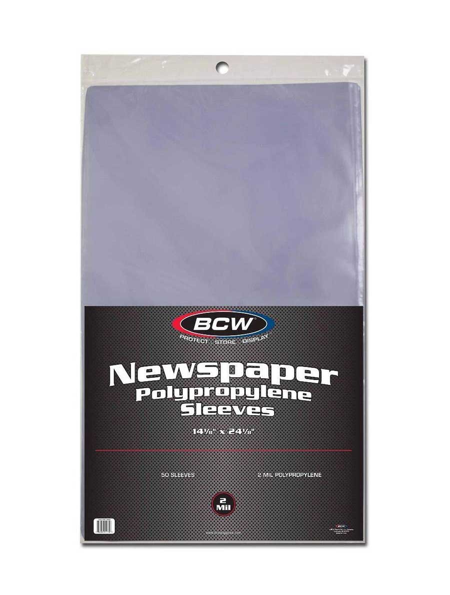 BCW Newspaper Sleeves 14x24