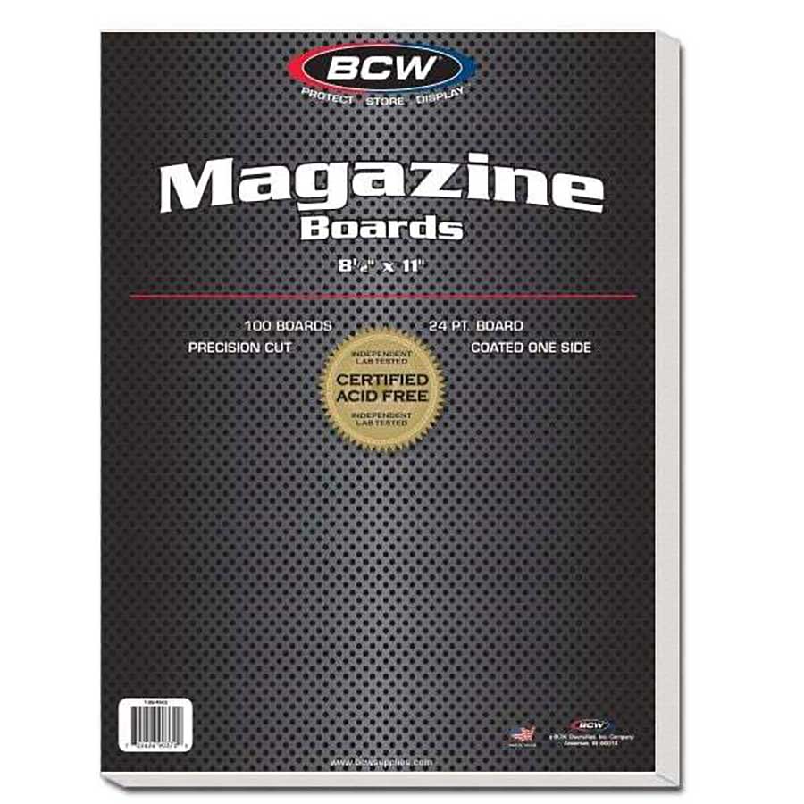BCW Magazine Boards 100-Pack