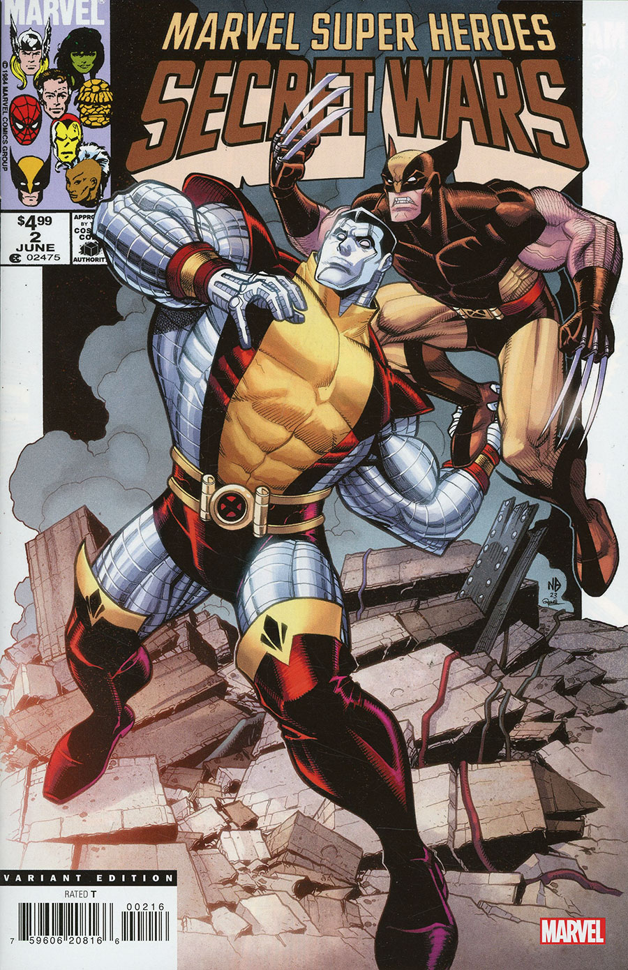 Marvel Super-Heroes Secret Wars #2 Cover E Facsimile Edition Incentive Nick Bradshaw Variant Cover