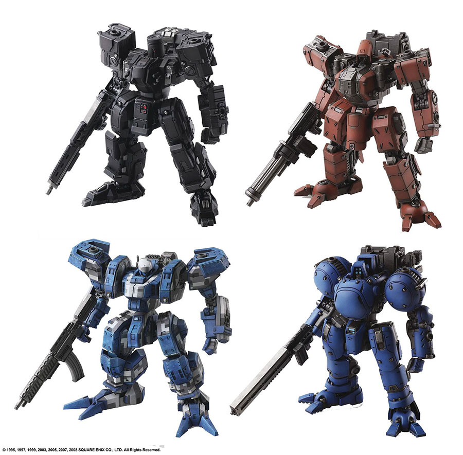 Front Mission Structure Arts 1/72 Scale Model Kit Series Vol 4 4-Piece Set