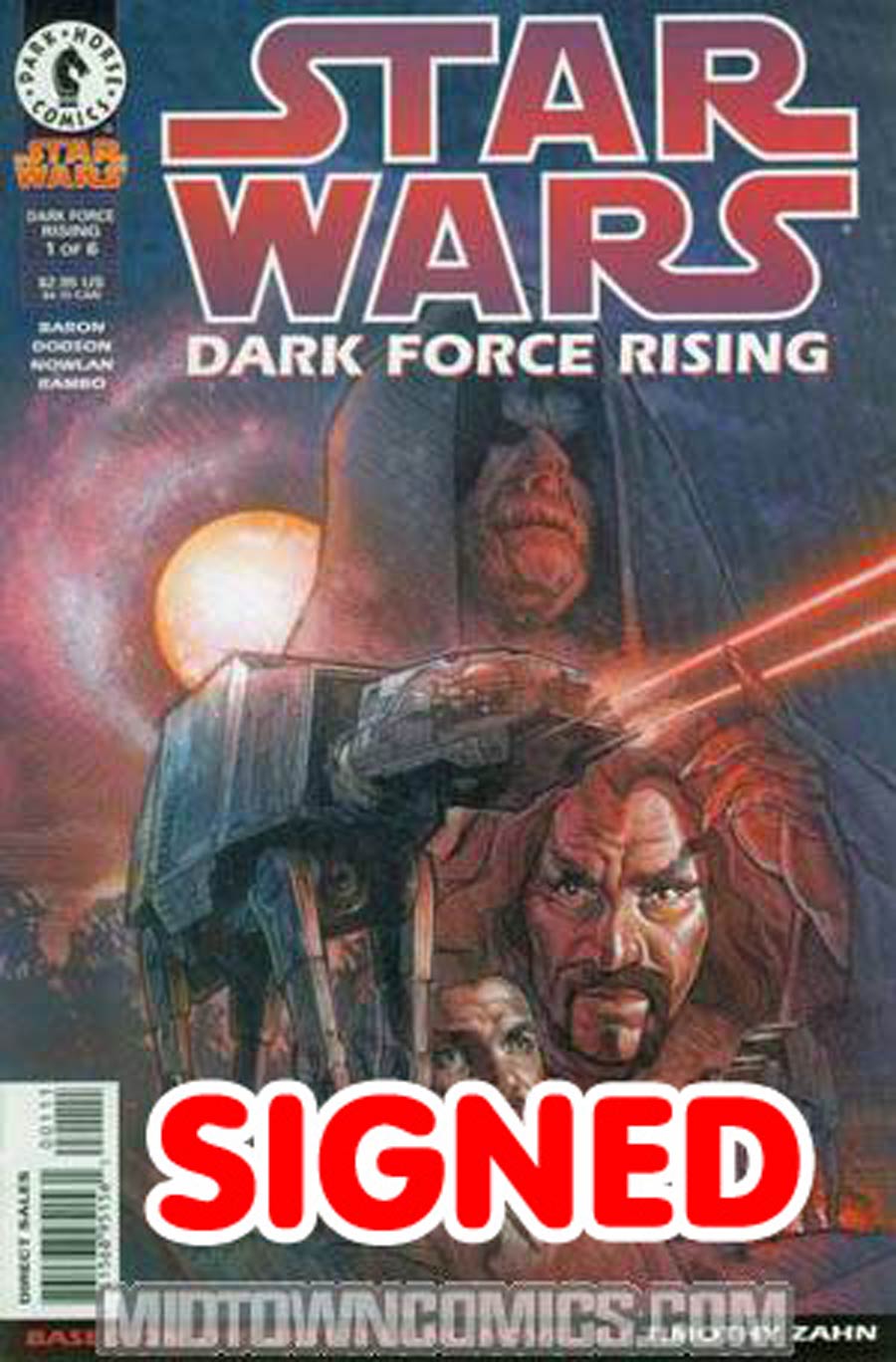 Star Wars Dark Force Rising #1 Cover B DF Signed by Terry Dodson