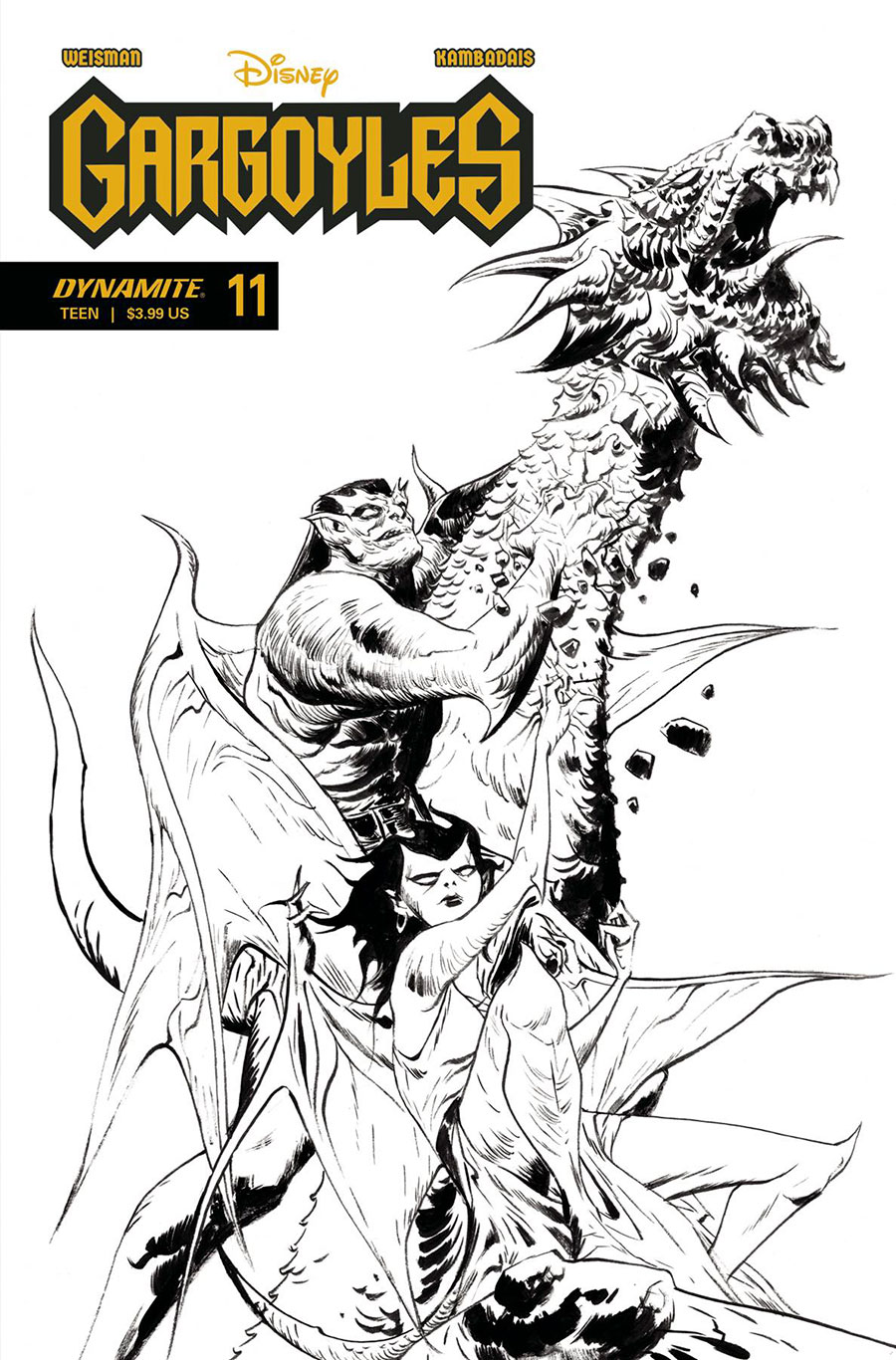 Gargoyles Vol 3 #11 Cover R Incentive Jae Lee Line Art Cover