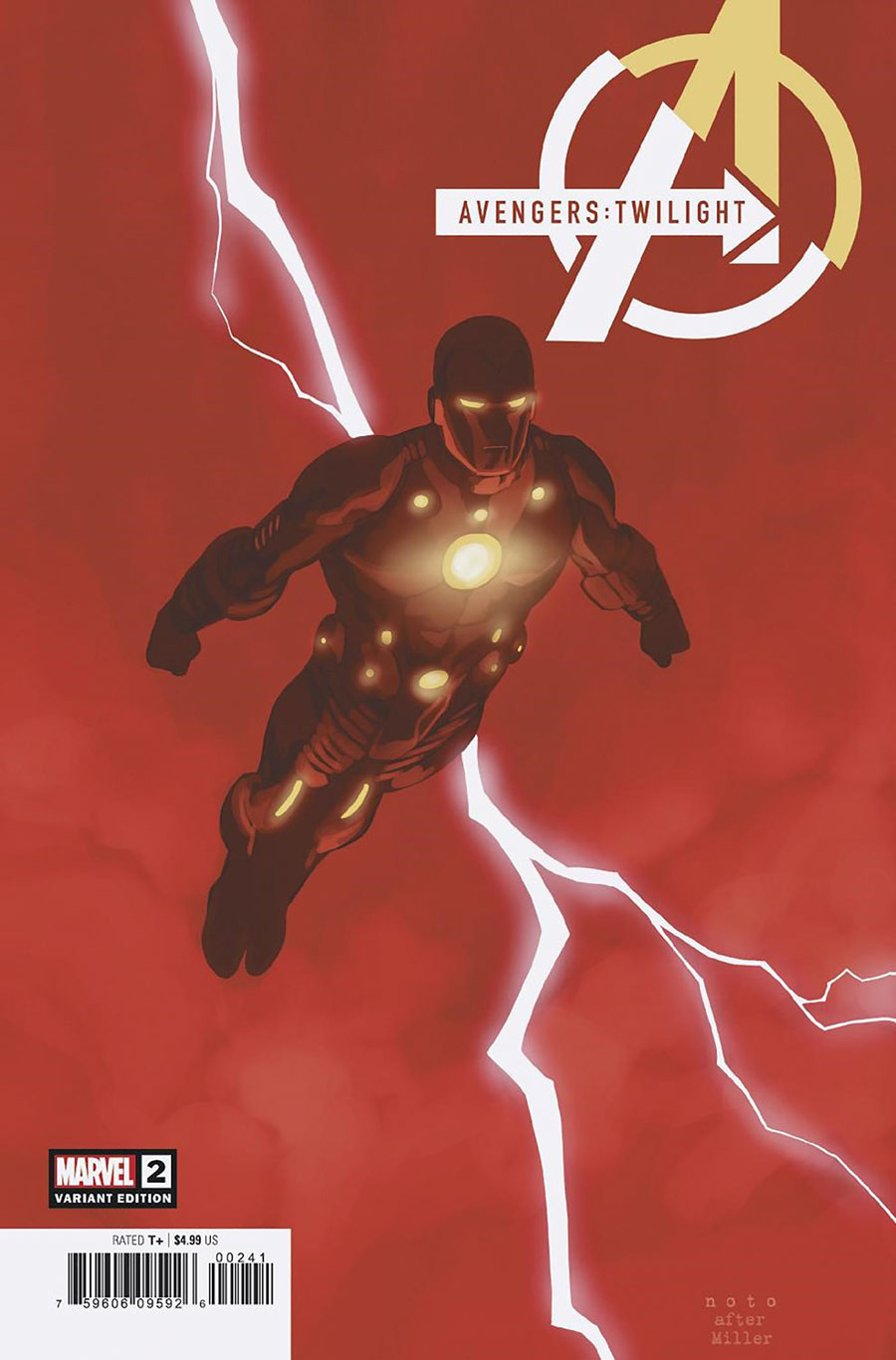 Avengers Twilight #2 Cover C Variant Phil Noto Lightning Bolt Cover (Limit 1 Per Customer)