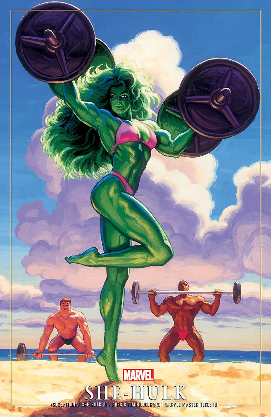 Sensational She-Hulk Vol 2 #5 Cover C Variant Greg Hildebrandt & Tim Hildebrandt Marvel Masterpieces III She-Hulk Cover (Limit 1 Per Customer)