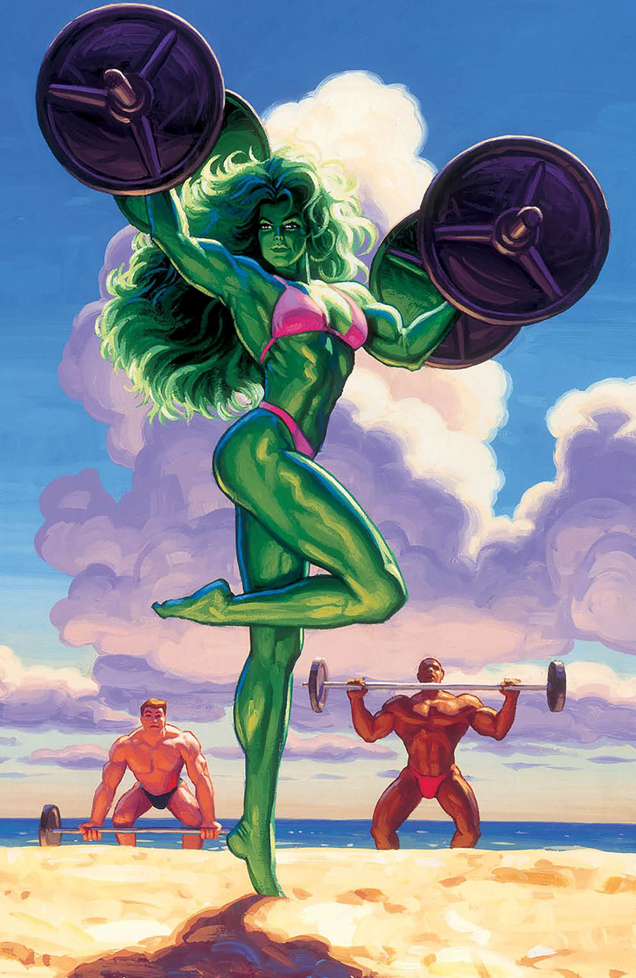 Sensational She-Hulk Vol 2 #5 Cover E Incentive Greg Hildebrandt & Tim Hildebrandt Marvel Masterpieces III She-Hulk Virgin Cover