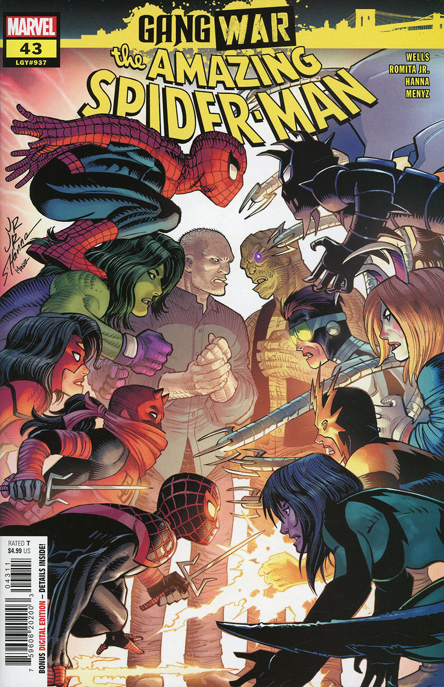 Amazing Spider-Man Vol 6 #43 Cover A Regular John Romita Jr Cover (Gang War Tie-In)