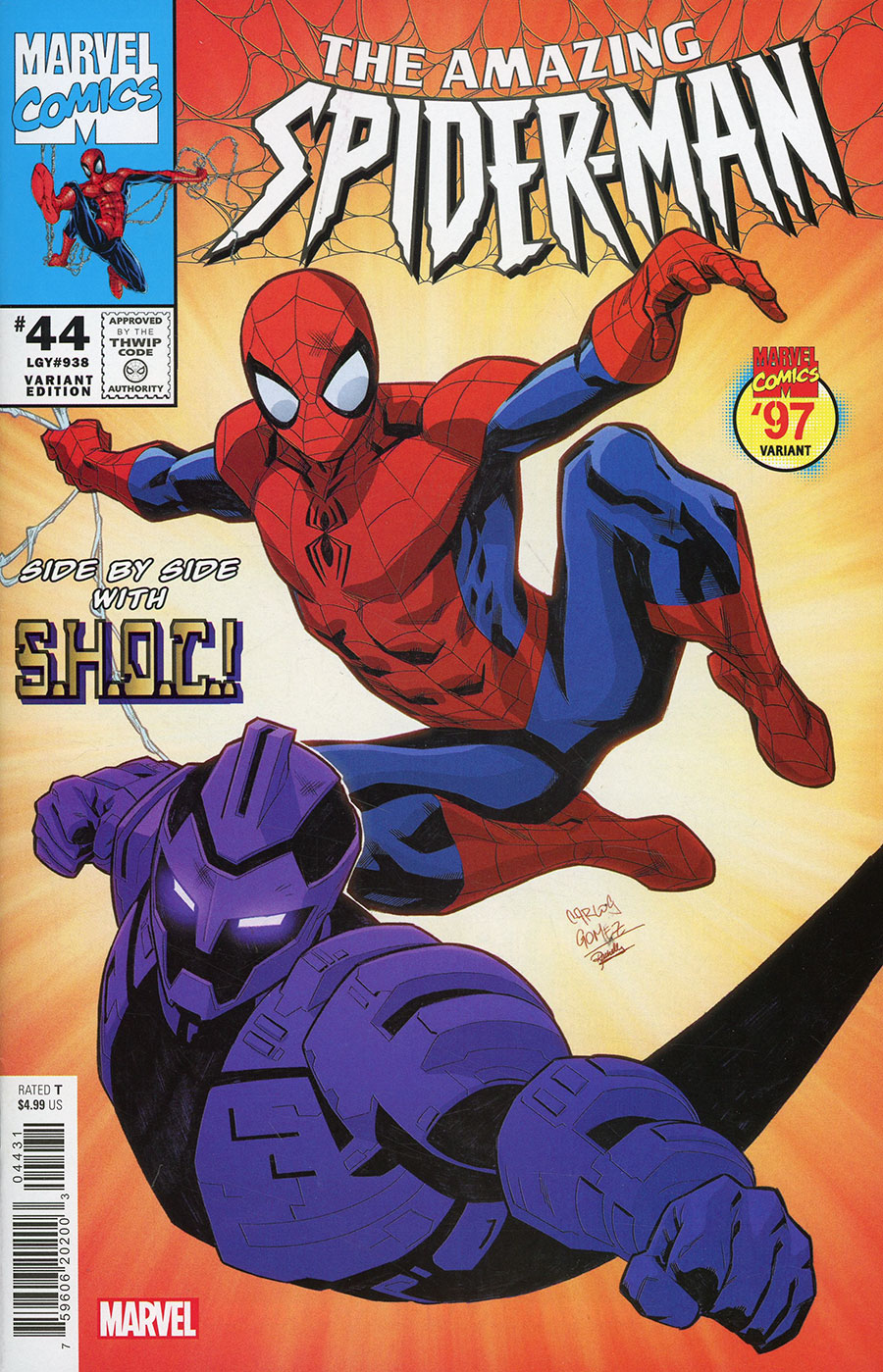 Amazing Spider-Man Vol 6 #44 Cover C Variant Carlos Gomez Marvel 97 Cover (Gang War Tie-In)