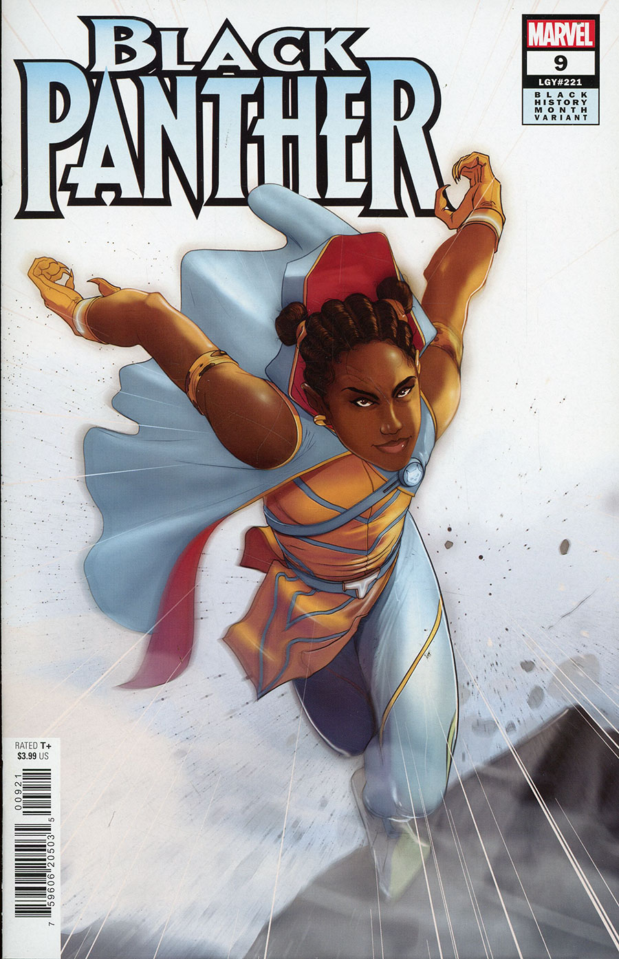 Black Panther Vol 9 #9 Cover B Variant Dotun Akande Black History Month Cover