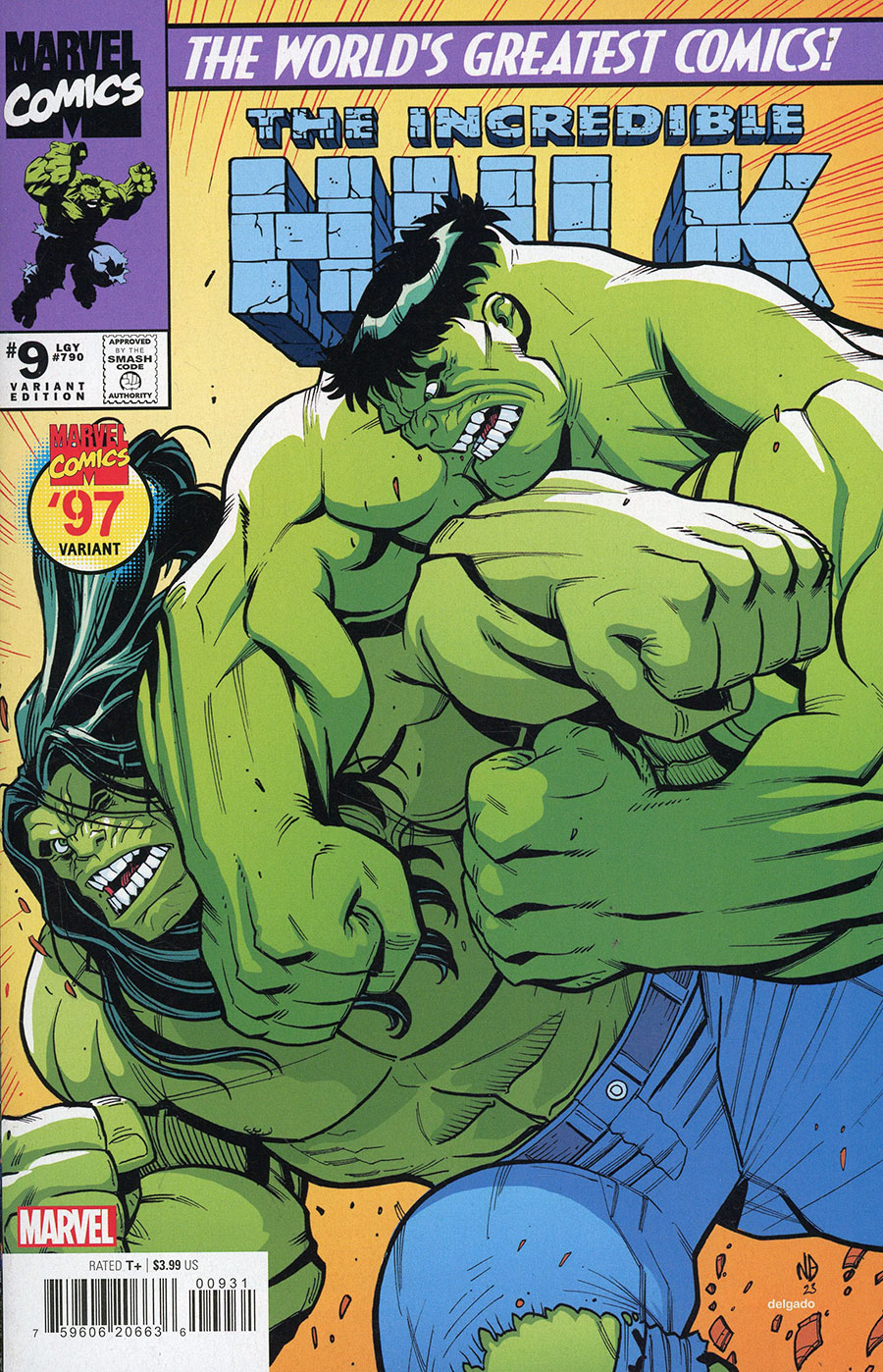 Incredible Hulk Vol 5 #9 Cover B Variant Nick Bradshaw Marvel 97 Cover