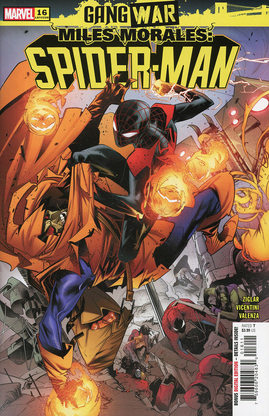 Miles Morales Spider-Man Vol 2 #16 Cover A Regular Federico Vicentini Cover (Gang War Tie-In)