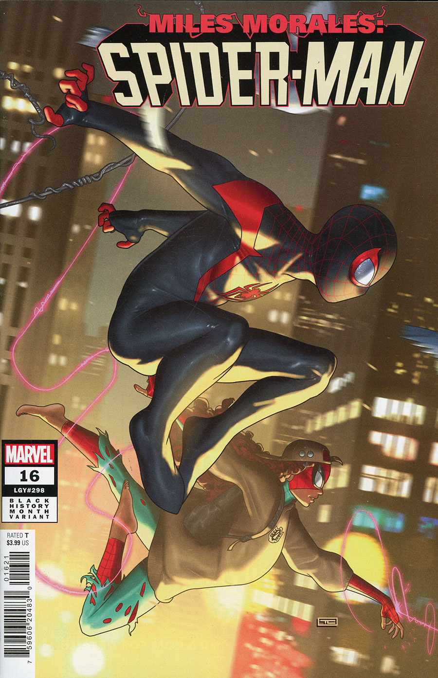 Miles Morales Spider-Man Vol 2 #16 Cover B Variant Taurin Clarke Black History Month Cover (Gang War Tie-In)