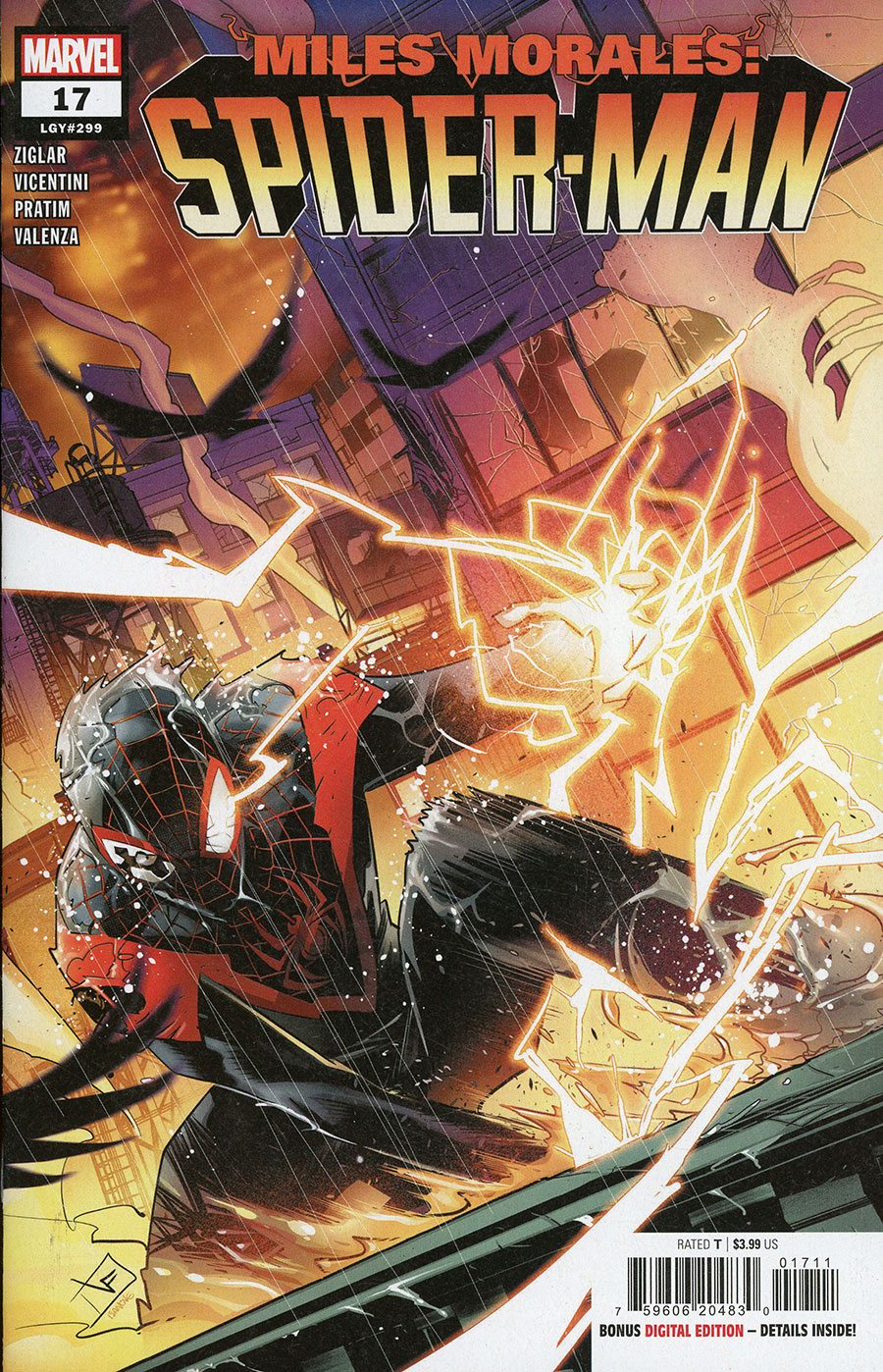 Miles Morales Spider-Man Vol 2 #17 Cover A Regular Federico Vicentini Cover (Gang War Tie-In)