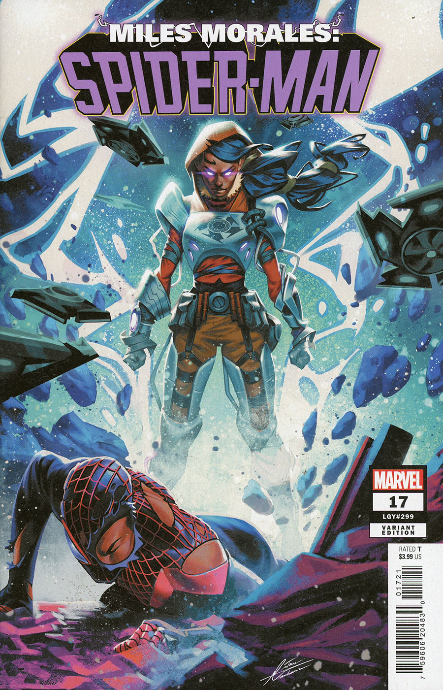 Miles Morales Spider-Man Vol 2 #17 Cover B Variant Mateus Manhanini Cover (Gang War Tie-In)