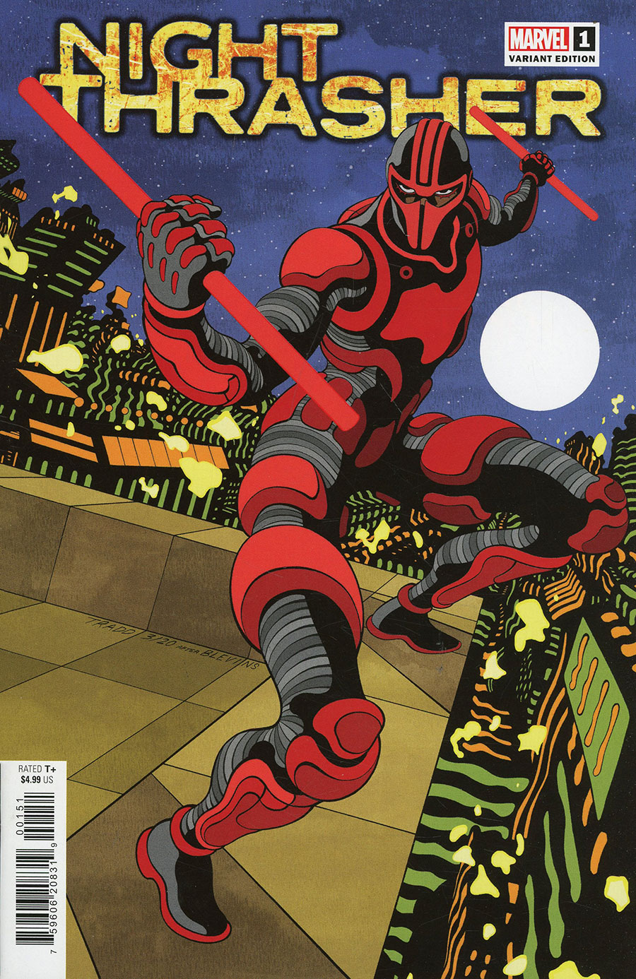 Night Thrasher Vol 2 #1 Cover F Variant Tradd Moore Homage Cover