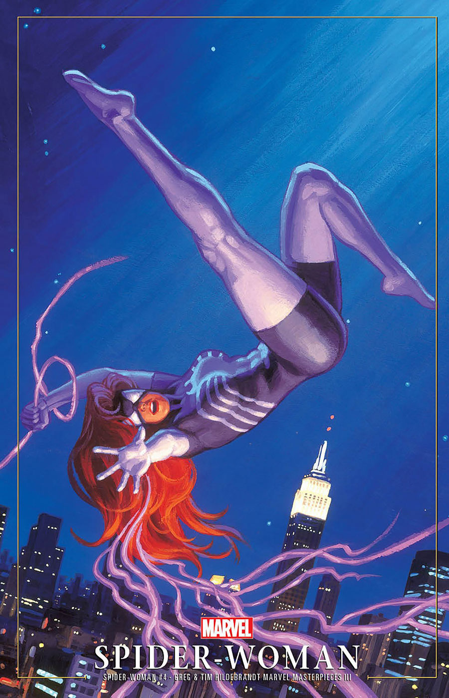 Spider-Woman Vol 8 #4 Cover B Variant Greg Hildebrandt & Tim Hildebrandt Marvel Masterpieces III Spider-Woman Cover (Gang War Tie-In) (Limit 1 Per Cus
