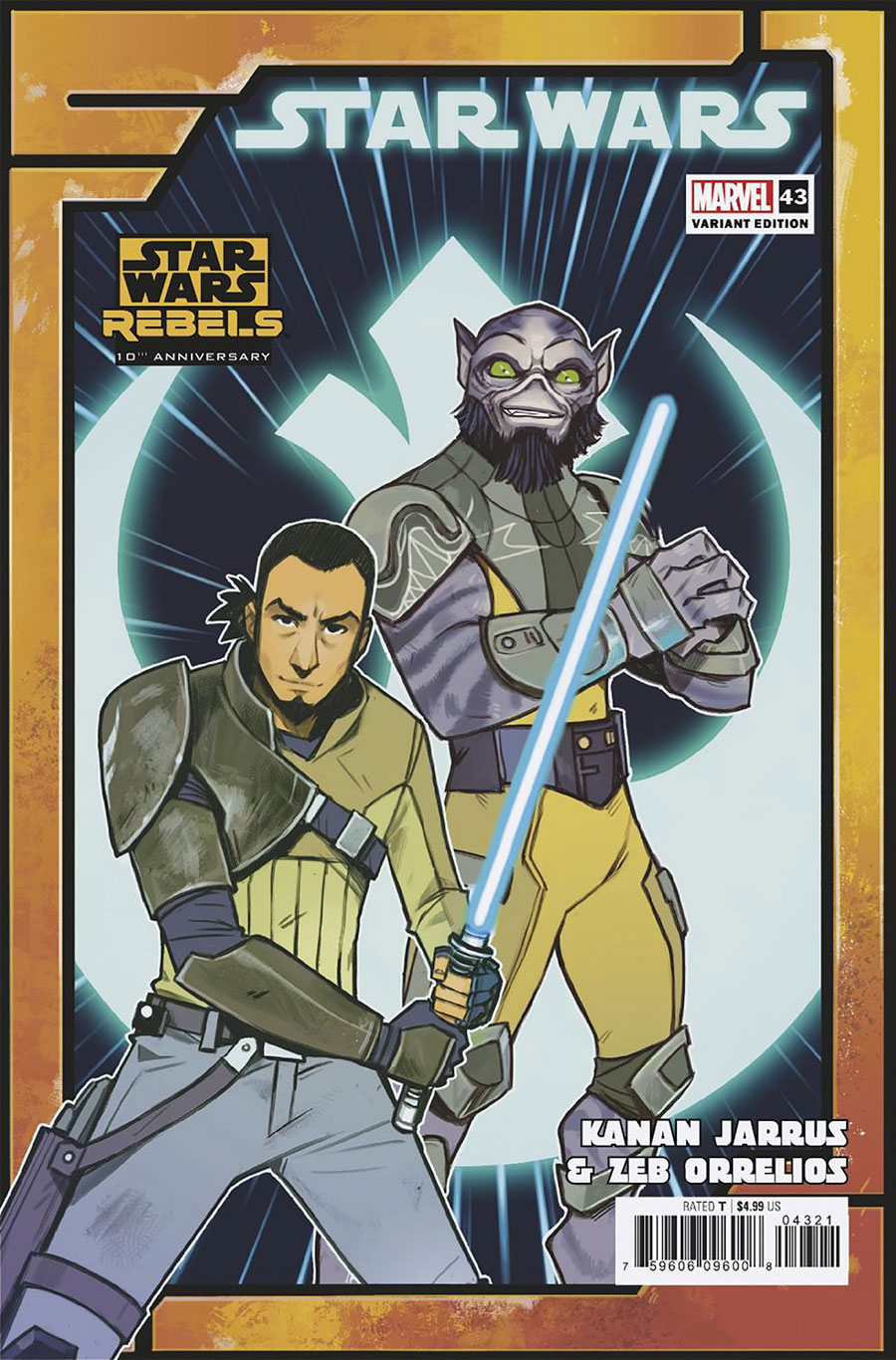 Star Wars Vol 5 #43 Cover B Variant Caspar Wijngaard Star Wars Rebels 10th Anniversary Jarrus & Zeb Cover