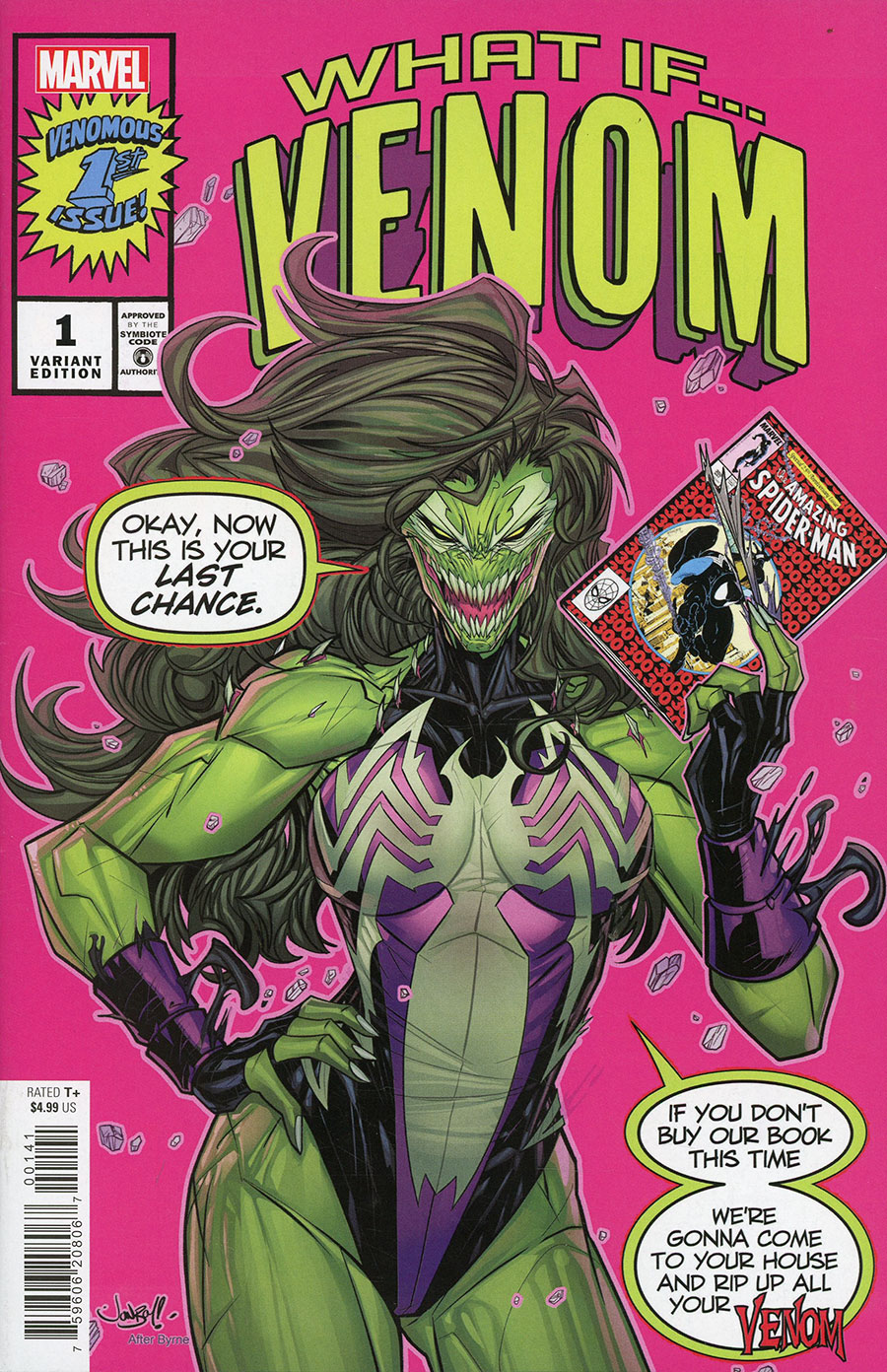 What If Venom #1 Cover B Variant Jonboy Meyers Homage Cover
