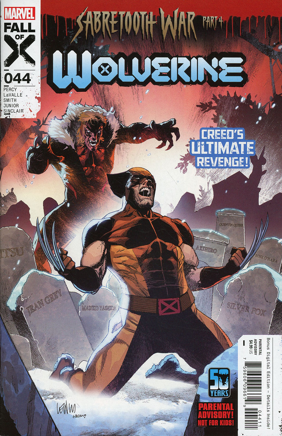 Wolverine Vol 7 #44 Cover A Regular Leinil Francis Yu Cover