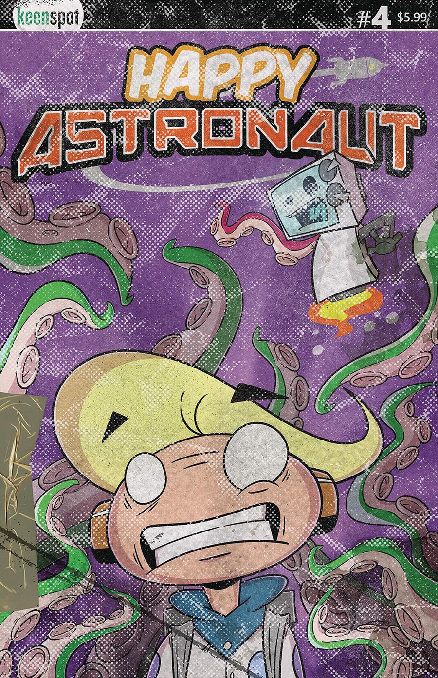 Happy Astronaut #4 Cover D Variant Matt Rodgers Weathered Cover