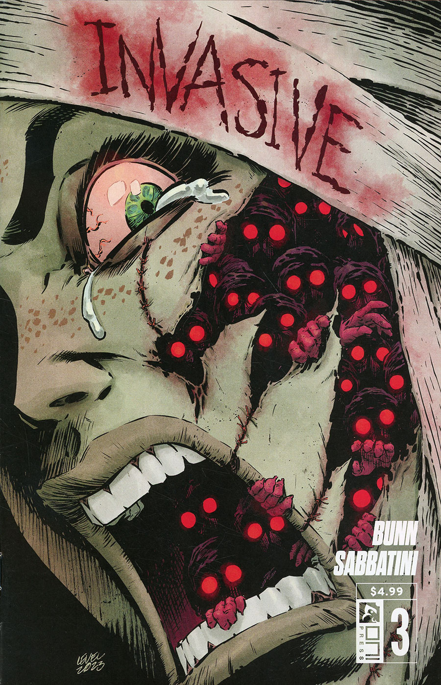 Invasive #3 Cover B Variant Brian Level Cover