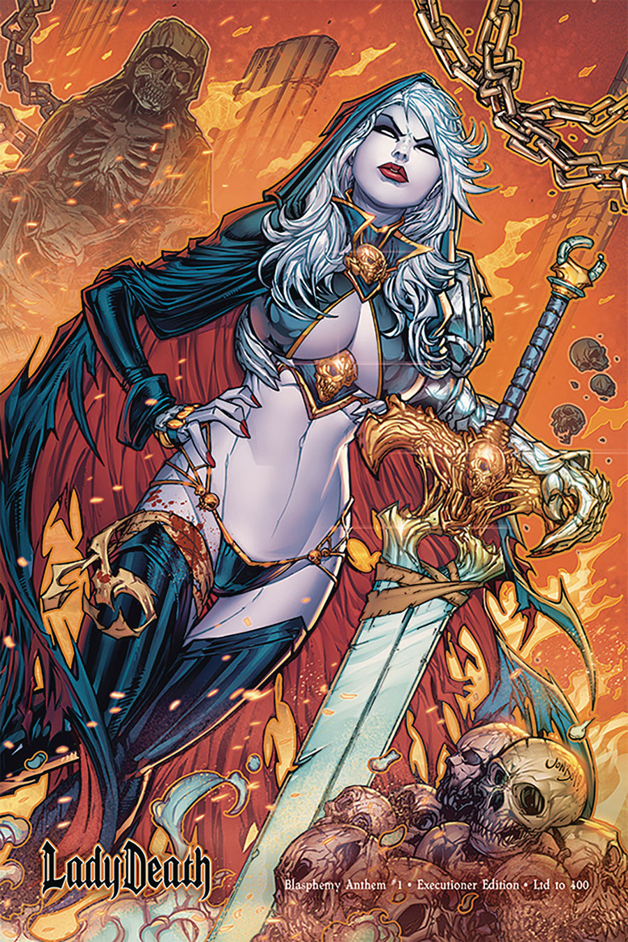 Lady Death Blasphemy Anthem #1 Cover H Executioner Edition